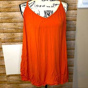 Burnt orange loose tank top
